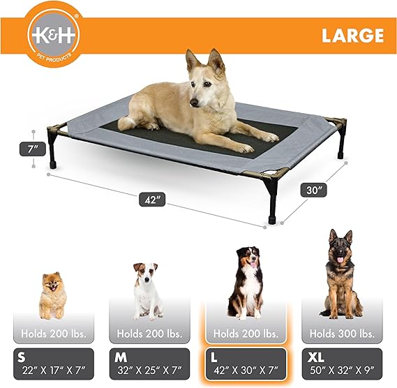 K&H Pet Products Dog Cots Beds for Large Dog
